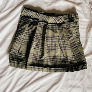 Joe Benbasset Green Skater Mini Skirt